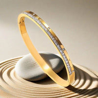 Womens High-end Non-fading Versatile Light-luxury Stainless Steel Bracelet