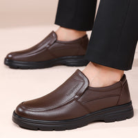 Men's Genuine Leather Lace-up Business Casual Shoes