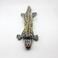 Dog chews and makes noise alligator toy
