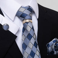 Multi Colored Striped Floral Mens Tie