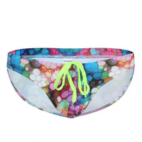 Men's Sexy Low Waist Beach New Lace-up Fashion Printed Swimming Trunks