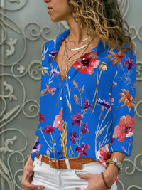 Casual Floral Women's Long-sleeved Blouse