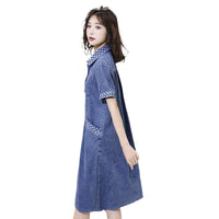 Denim Dress Women's Casual Shirt For Petite Frames