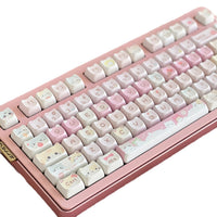 Meow Meow Team Height Five-sided Sublimation 141 Full Set Key Cap