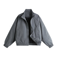 Loose-fit Plus-size Stand-collar Jacket Men's Outerwear Top