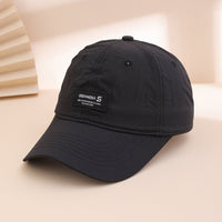 Korean Version Of A Simple Solid-color Embroidered Letter Quick-drying Baseball Cap With Adjustable Soft Top Sunshade Beanie Hat, Suitable For Outdoor Versatility