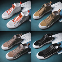 Canvas flat white shoes Gao Bang shoes