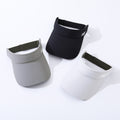 Men's Solid-color Letter Wide-brimmed Sunshade Versatile Casual Open-top Hat For Daily Commuting In Spring And Summer, Outdoor Sports And Playing Ball Games