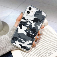 Compatible with Apple , Fully Printed Camouflage Mobile Phone Case Soft Shell Tpu