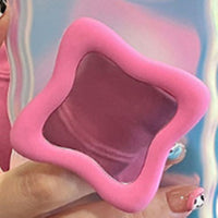 Electroplated Silver Clay Mirror Bracket Phone Case