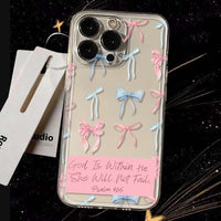Compatible With Bow-shaped English Phone Cases