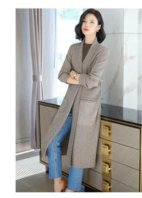 Autumn Winter Plus-Size Long Knitted Sweater
