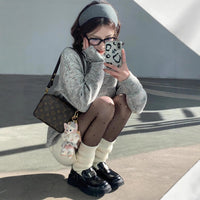 Advanced Design Gray Classic Style Knitwear Top Women's Sweater