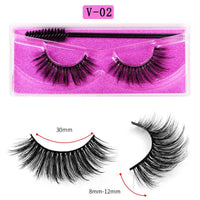 Long Natural Eyelashes With Plastic Cotton Thread