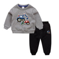 Children's Sweater Suit winter Clothes Plus Velvet Thickening