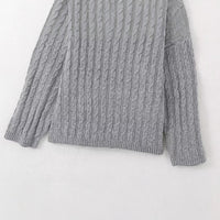 Women's Fashion Minimalist Long Sleeve Knitted Sweater