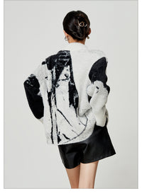 Women's Sweater Lazy Style Zipper Knitted