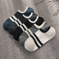 Summer Low-cut Solid-color Business Cotton Trendy Sweat-absorbent Breathable And Low-cut Ankle Socks