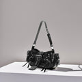 Motorcycle Punk Rivet Retro Womens Crossbody Bag