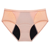 Thin And Large Size Four-layer Physiological Pants Lace Mid-waist