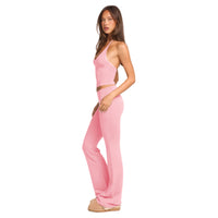 Fashionable Solid-Color Two-Piece Set With Strap Neck Tie
