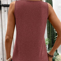 Women's Solid Color Simple Daily Wear Sleeveless Tank Top
