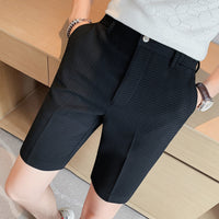 Men's Casual Shorts Waffle Fabric Slim Fit