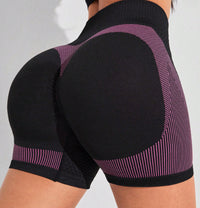 Women's Fashion Seamless Peach Tight High Waist Sports And Fitness Shorts