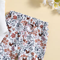 Children Straps Top Printed Trousers Two-piece Suit