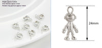 18K Gold Plated Strong Color Retention Spring Fastener