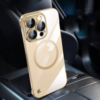 Case Electroplated Frameless With Lens Protector PC Magnetic Sheath