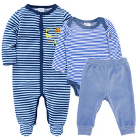Cotton Baby Long-Sleeved One-Piece Romper