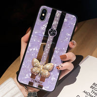 Diamond Butterfly 6s Glass Female Xr Protective Cover