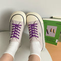 Women's Mango Canvas Shoes Lace-up Platform Flat Heel