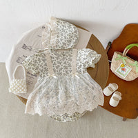 INS Spring And Autumn Baby Onesie Baby Girl Long Sleeve Lace