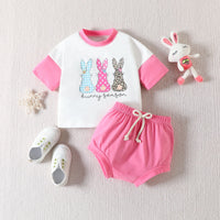 Printed Short-sleeved T-shirt Suit