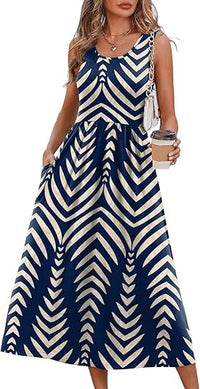 Women's Casual Sleeveless Long Dress