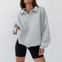 Autumn And Winter POLO Collar Beauty Sweater Women's Pullover