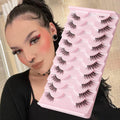 Flat Half False Eyelashes Sheer Root Women's Team Internet Hot Anchor Eye Beauty Japanese Natural Thick Eyelash