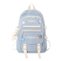 Elegant Mori Leisure Backpack Large Capacity Early High School Student Schoolbag