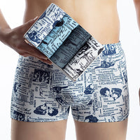 Men's Boxers Mid-waist Breathable Youth Boxer Underwear