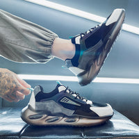 Men's Low-top Casual Shoes With Popcorn Bottoms