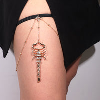 European And American Thigh Chain Elastic Snake Long Scorpion