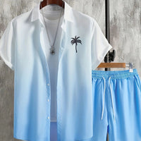 Amazon Men's Summer Suit Ice Breathable Casual Suit Shirt Men's Shirt