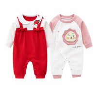 2 Pieces Of Newborn Baby Female Romper Jumpsuit