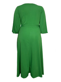 Plus-size Waist-cinching Elegant Sexy Dress