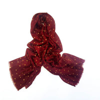 Small Floral Scarf Woven Silk Screen Printing Women's Shawl