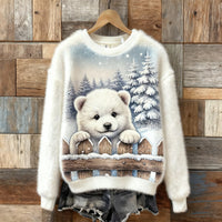 Women's Flannel Hoodie For Christmas, Autumn And Winter