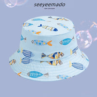 Male And Female Baby Adjustable Super Cute Sun-shade Fisherman Hat