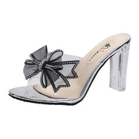 Women's Outdoor Chunky Heel Summer High Heel Transparent Slippers